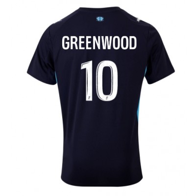 Moški Nogometni dresi Olympique de Marseille Mason Greenwood #10 Gostujoči 2025-26 Kratek Rokav Moški Nogometni dresi Olympique de Marseille Mason Greenwood #10 Gostujoči 2025-26 Kratek Rokav